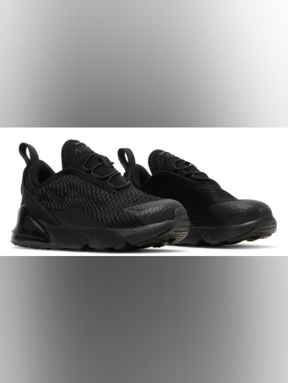 Nike Air Max 270 TD 'Triple Black' Sneakers Size 11C /Box